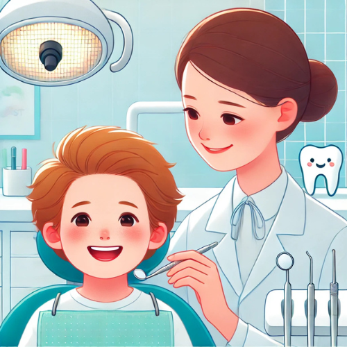 Smiling child receiving gentle dental care from a pediatric dentist in Gachibowli, ensuring a comfortable and stress-free experience.
