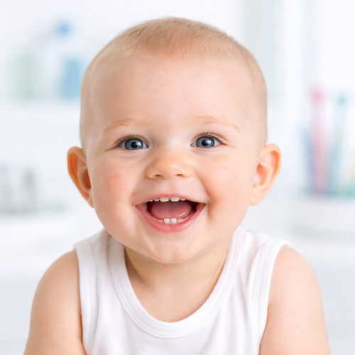 Child brushing teeth with guidance from a parent – Kids' oral hygiene tips from Yash Denti Care.