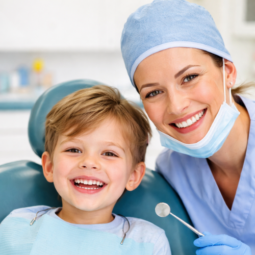 Child undergoing a gentle dental check-up at Yash Dental Care in Gachibowli.